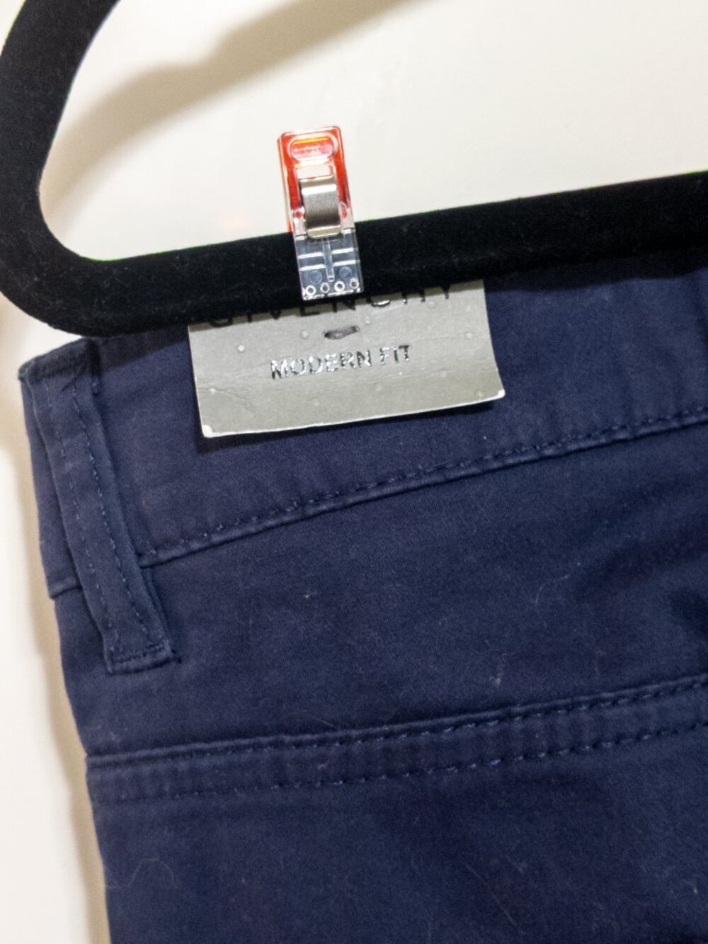 NWT Givenchy Navy Blue Mens Trousers Chinos Size 33 32 Modern Fit Luxury Casual - Picture 4 of 7